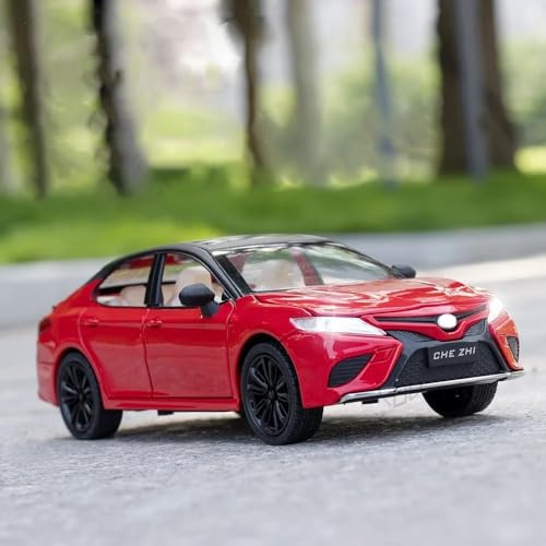 Image of 124 Toyto Camry Diecast Metal Toy Car Diecast Car for Kids Light Sound Pullback Openable Door