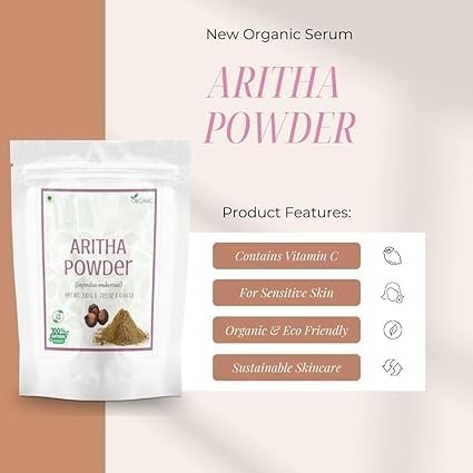 Miniatura 7 de Natural Aritha Powder for Hair Pack of 2 each 200gm