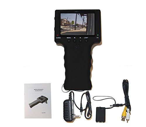 Eoncore Portable Hand-Held 3.5" Color LCD CCTV Security Camera Video Test Tester Analog Surveilance Camera Monitor Detector RJ45 - Thumbnail 6