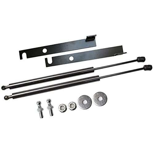TSUBASA Lift Supports for Toyota Highlander XU70 2019-2024 Front Bonnet Hood Modify Carbon Fiber Gas Charged Shock Dampers Spring Struts Bar (2PCS) (Black Carbon Fiber)
