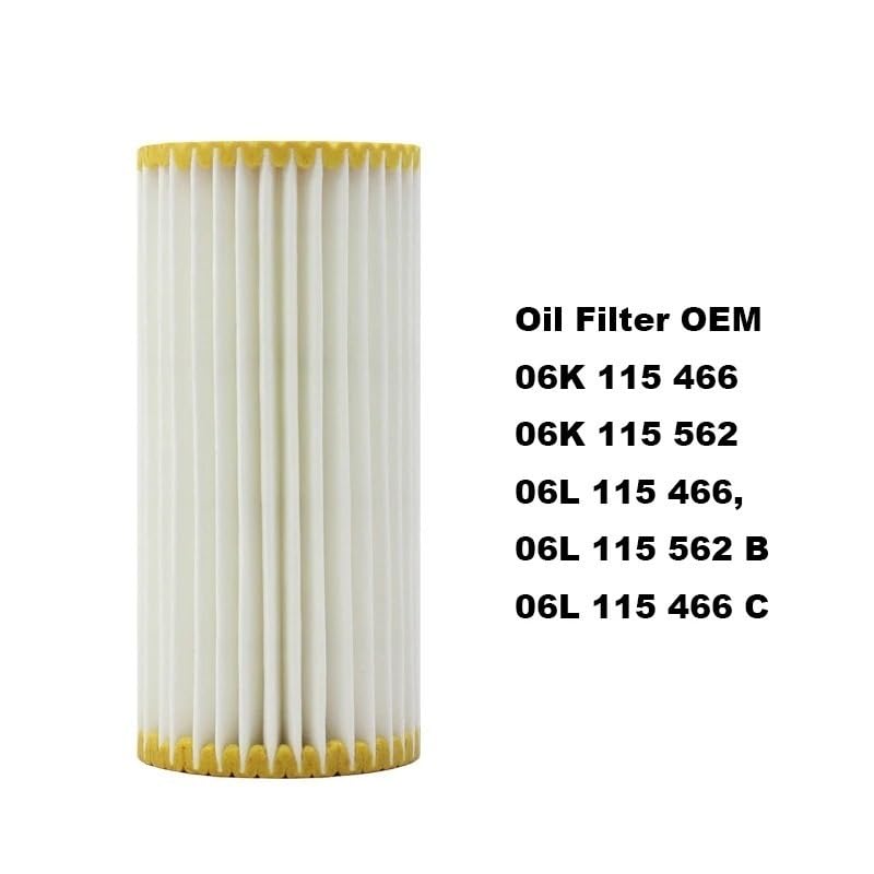 filtro de aceite del motor Filtro De Aceite 06L115562B Compatible Con Compatible Con Compatible Con Tiguan Mk2 Compatible Con Touareg Sharan 2.0TSI 2017-2022(8 Pcs Oil Filter)