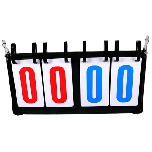 VANZACK Flip Scoreboard for Sports Durable Multi Function Scorekeeper for Basketball Soccer Tennis More Easy to Use Numbers for Games Competitions