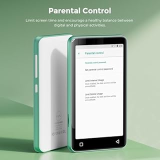 innioasis 80Go Lecteur MP3 avec Bluetooth et WiFi, Lecteur de Musique Mp3 et Mp4 ave Spotify,Spotify Kids, Tidal, Deezer, Lecteur Vidéo à écran Tactile 4 Pouces 1080P（Vert+Blanc）