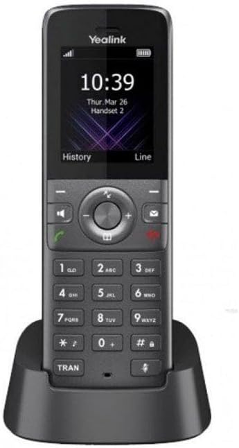 W73H High-Performance HD Audio IP DECT Handset Black