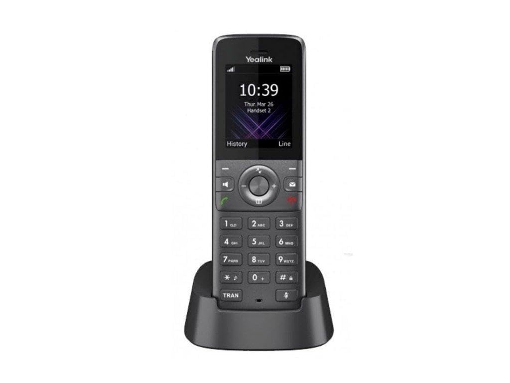 Yealink W73H IP-DECT zestaw słuchawkowy z kolorowym wyświetlaczem (1,8 cala 128 x 160 TFT kolorowy), stacja dokująca z zasilaczem