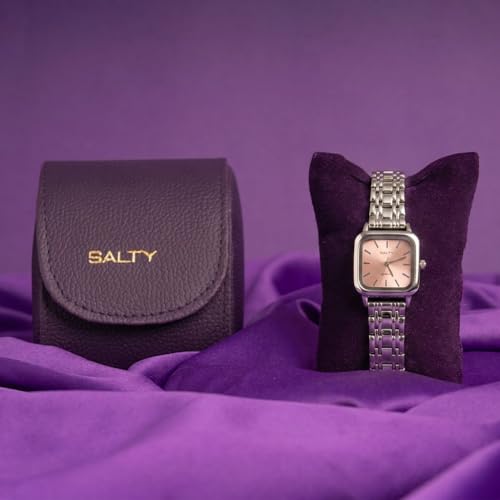 SALTY Analog Watches for Women & Girls, Silver Silver::Pink - Image 6