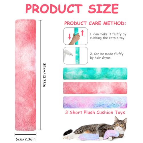 OSDUE-3Pcs-Katzenminze-Katzenspielzeug-Katzen-Spielzeug-Set-Katzenkissen-mit-Bio-Katzenminze-Plusch-Schmusekissen-Weiches-Flauschiges-Haustier-beruhigendes-Spielzeug | Dealmeister.io Alt tag für bilder post titel