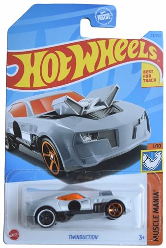 Hot Wheels Twinduction Muscle Mania 1:64 Plata miniatura 1