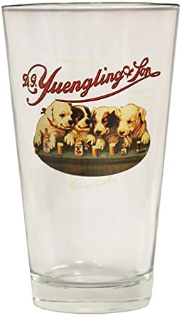 Yuengling Brewery Dogs logo Since 1907 Beer Pint Glass