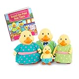 Li’l Woodzeez – Animal Figurine Set – Duck Family with Storybook – Movable Arms & Changeable Clothes – Collectible Toys – 3 Years + – The Quickquack Ducks (New Look)