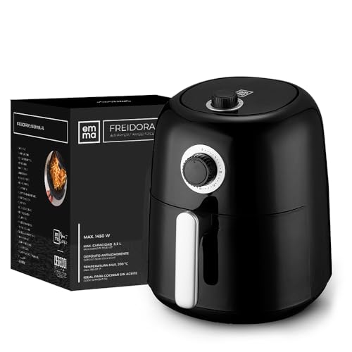EMMA Freidora de Aire Manual 3,2L 1450W Cocina saludable sin aceite
