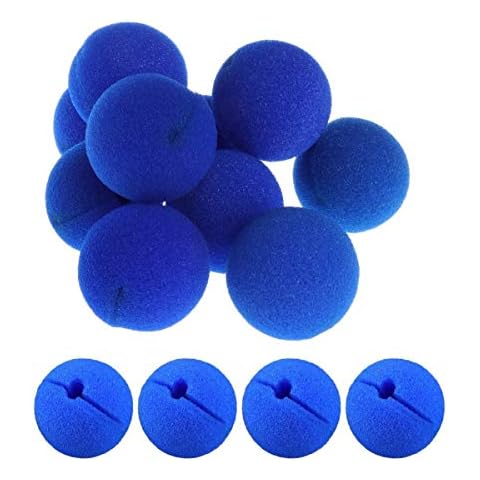 dancepandas Clown nose, 30 Pcs Blue Foam Nose for Party Halloween Costume Supplies Blue Nose Day Party Cover