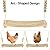 Qinfly Arc-Shaped Chicken Swing Perch Enrichment Toys Handmade,Chicken Accessories for Chicken Coop Decor,Run,Playground Must Haves,Essentials Supplies for Real Chickens,Hens