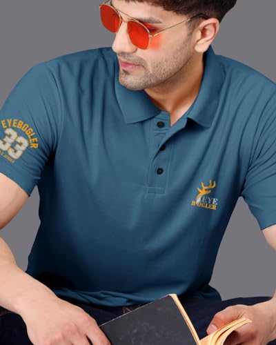 Image of Noble Monk Men's Cotton Blend Regular Fit Polo T-Shirt