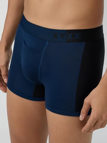 Image of XYXX Men's Dualist Micromodal Colorblock Trunks|Antimicrobial, Regular Fit, No-Marks Waistband|Underwear for Man Combo (Pack of 2)