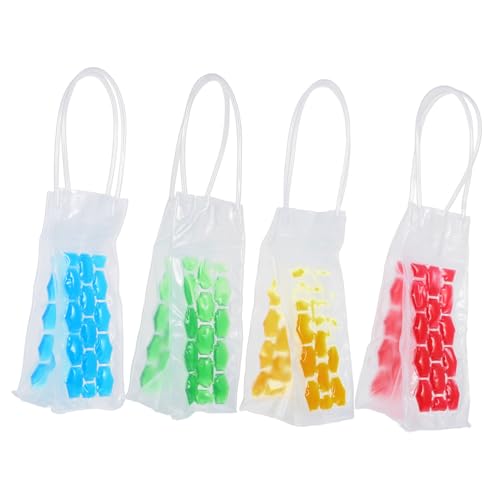Luxshiny Wine Bottle Cooling Bag Insulated Cooler Tote Bag for Car Travel Camping Random Color