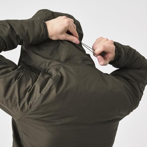 Helikon-Tex Taktische Feldjacke Wolfhound Hoodie - Outdoor, Freizeit - mit Kapuze, 4 Taschen - Winddichte Outdoorjacke - Schwarz - Größe L