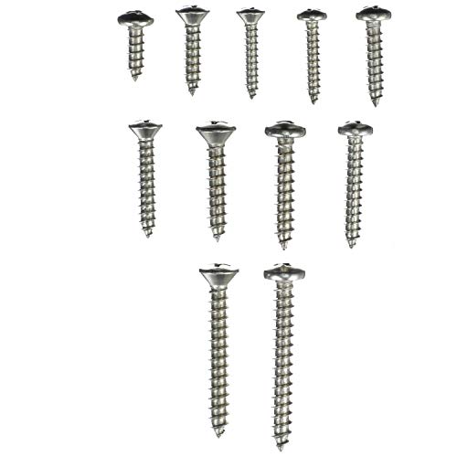 Kit de Tornillos Autoperforantes Acero Inoxidable 72 Piezas miniatura 2