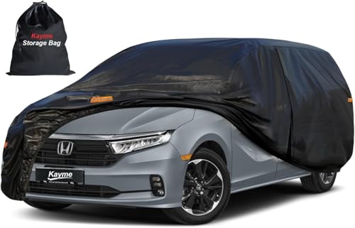 Image of Kayme 10 Layers Station Wagon Car Cover Waterproof All Weather [See Vehicle Size Chart for Accurate Fit] Heavy Duty Full Minivan Cover Outdoor Sun Rain Snow UV Protection. Size H5 (See Size Chart)