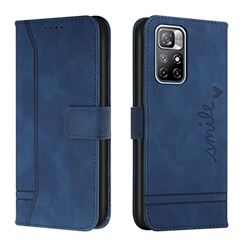 Capa Carteira para Xiaomi POCO M4 Pro 5G,Capa Xiaomi POCO M4 Pro 5G Retro,Capa Fólio Flip com Fecho