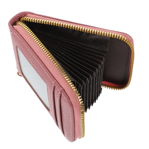 NOLITOY Leather Credit Card Holder Anti-static Card Bag Container Fashionable Pouch