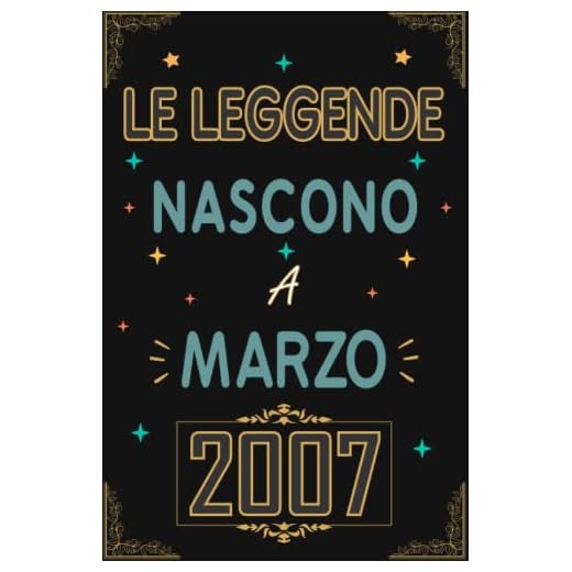 TACCUINO, LE LEGGENDE NOSCONO A MARZO 2007: Regali Compleanno uomo e donna, 16 Anni di Compleanno Regalo uomo e donna 16 Anni, Regalo per lui/lei, Taccuino da 120 pagine