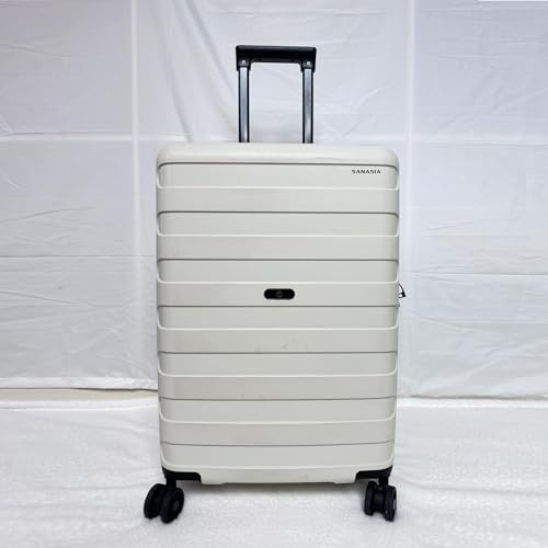 Electric pumps 3-Piece Expandable Luggage Set with Spinner Wheels - TSA Lock, Durable PP Suitcases for Family Travel, White Carry On Essential,Suitcases3