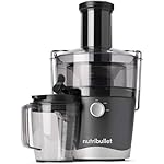 NutriBullet Juicer Centrifugal Juicer Machine for Fruit, Vegetables, and Food Prep, 27 Ounces/1.5 Liters, 800 Watts, Gray NBJ50100