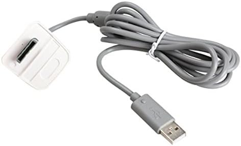 Sodial Usb充電器電源コードケーブル マイクロソフト Xbox 360ワイヤレスコントローラ適用 グレー Xbox 360