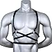 Men's Body Chest Harness Belt, Waist Chest Harness Bondage Strap Belt with PU Leather Suspenders Cosplay costume for gay people Nightclub Party Club in Clubwear Bar Masquerade BDSM Fetish Clothes