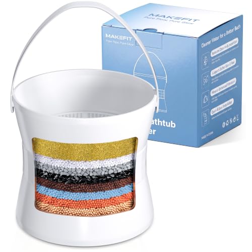 MakeFit Bathtub Faucet Filter, 8-Stage Bath Water Filter for Hard Water