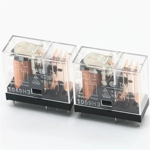 Relé G2R-2-24VDC 5A de doble contacto con aislamiento reforzado para maquinaria industrial
