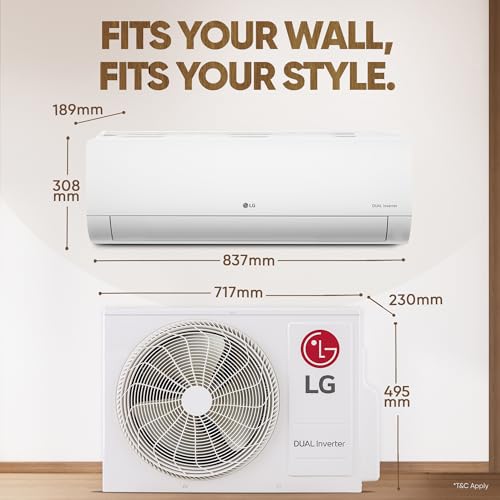 Image of LG 1.5 Ton 3 Star DUAL Inverter Split AC (Copper, AI Convertible 6-in-1, VIRAAT Mode, Diet Mode+, Faster Cooling & Energy Saving, HD Filter with Anti-Virus Protection, US-Q18TNXE1, White)