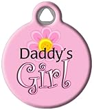 Daddy's Girl - Custom Pet ID Tag for Dogs and Cats - Dog Tag Art - Small Size