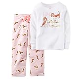 Carters Little Girls' Puppy Micro-Fleece Pajama Set (3T)