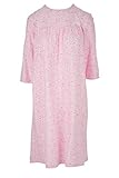 Personal Touch Women's Adaptive Flannel Backwrap Gown (LightPink with Flowes-04, X-Large)