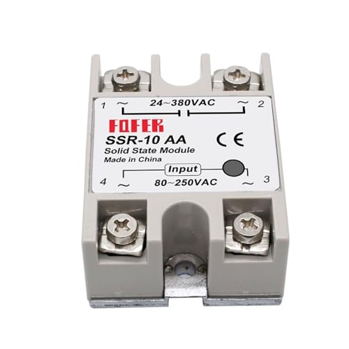 Relais statique SSR-50DA 3-32VDC 24-380VAC commande PID monophasé - 6