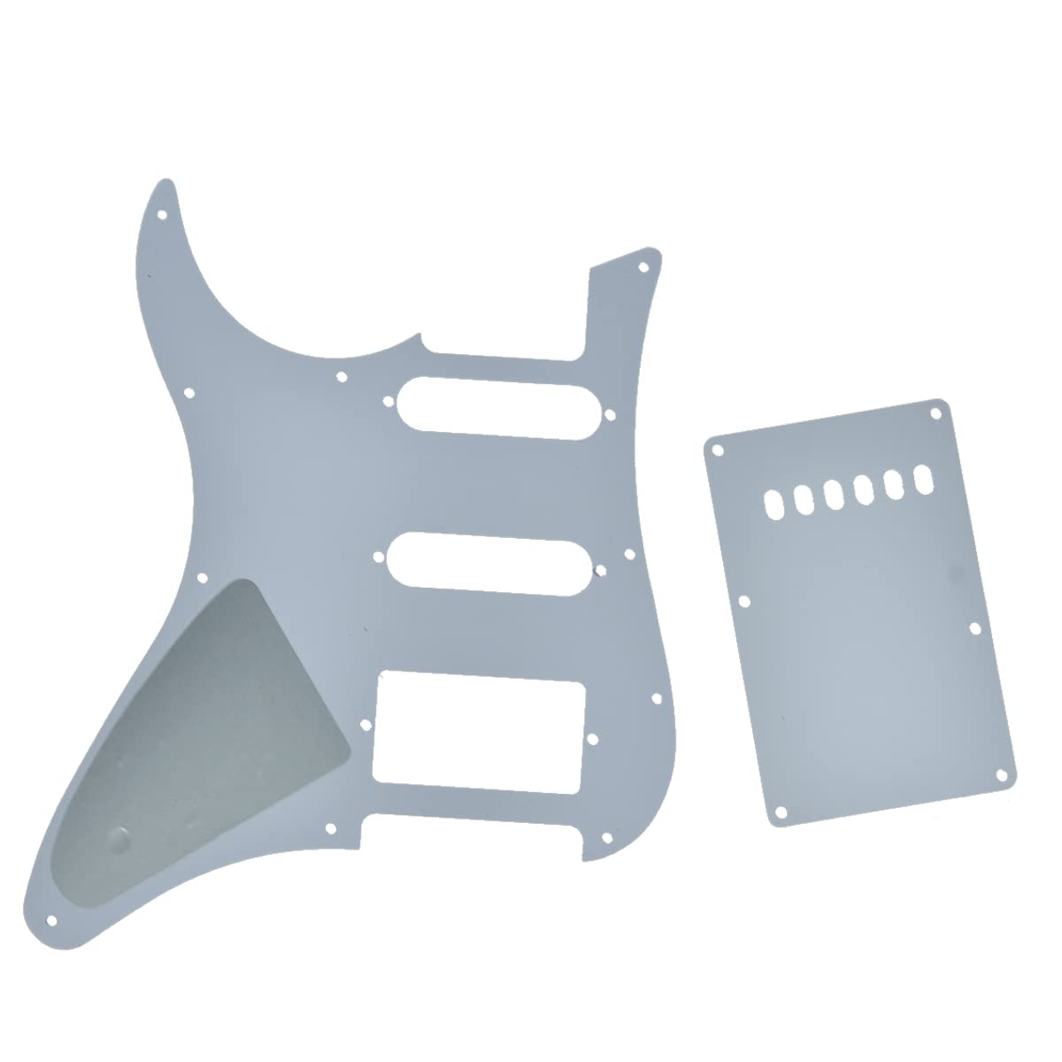 Dopro Guitar HSS Pickguard and Tremolo Trem Cover Back Plate fits Yamaha PACIFICA Guitar White Pearl - Image 2