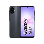 Samsung Galaxy A07 LTE, Smartphone Android, 64 Go de Stockage, 4 Go de RAM, Noir, 6 mises à Niveau du système d'exploitation, Grand écran, processeur 6 nm (Version Émirats Arabes Unis)
