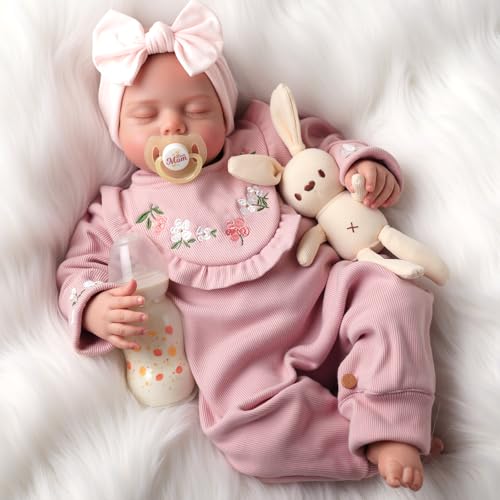 Muñeca Reborn Bebé Realista Vinilo 20 Pulgadas miniatura 7