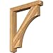 Ekena Millwork BKT0604X38X44WTL04RWR Westlake Craftsman Rough Sawn Bracket w/Offset Brace, Western Red Cedar