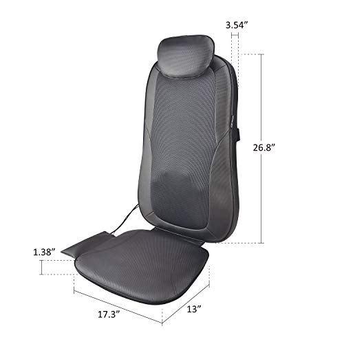 Snailax Back Massager With Heat, Shiatsu Massage Chair Pad For Back Pain, Rolling Kneading Massage Seat Cushion, Gifts For Women/Men, Stress Relax At Home Office #TOP7