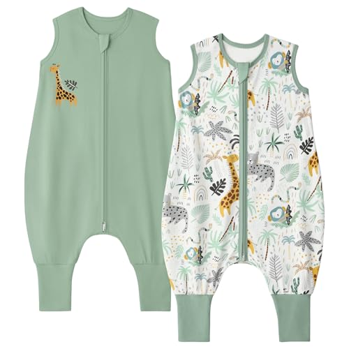 Yoofoss Toddler Sleep Sack with Feet 24-36 Months 100% Organic Co...