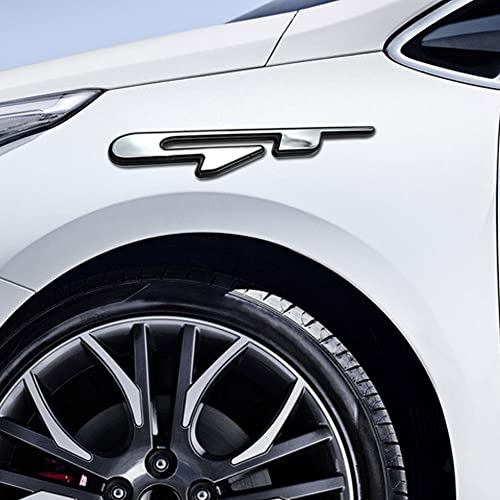 Skrepug For Kia Gt Decals Car Emblem Sticker Badge Vehicle Truck Front Fenders Bumper Side Window Trunk Boot Tailgate(Black) #TOP2