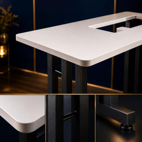 Image of Extension Table Top with Stand for Sewing Machines | Laminated Top with Custom Branding | Compatible with Usha Janome Dream Maker