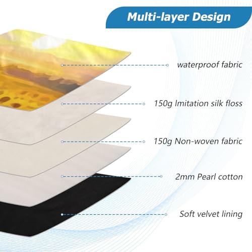 Funda para portátil de 13-14 pulgadas impermeable con diseño de girasoles miniatura 4