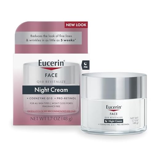 Eucerin, Crema antiarrugas de noche con CoQ10 y pro retinol, 48 g, 1.7 fluid ounces