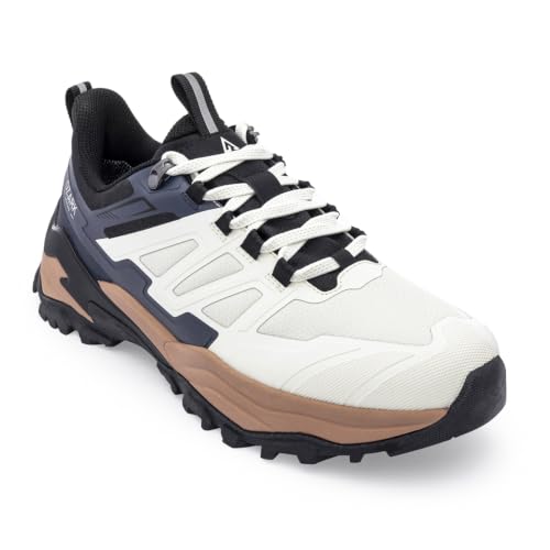 Image of Red Tape Ozark Off White Hiking Shoes for Men | Low-Cut Outdoor