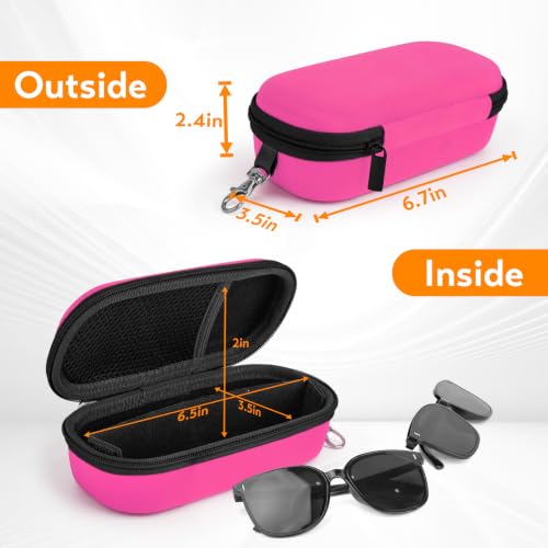 Image of Double Eyeglasses Case, Hard Travel Glasses Case for Men Women