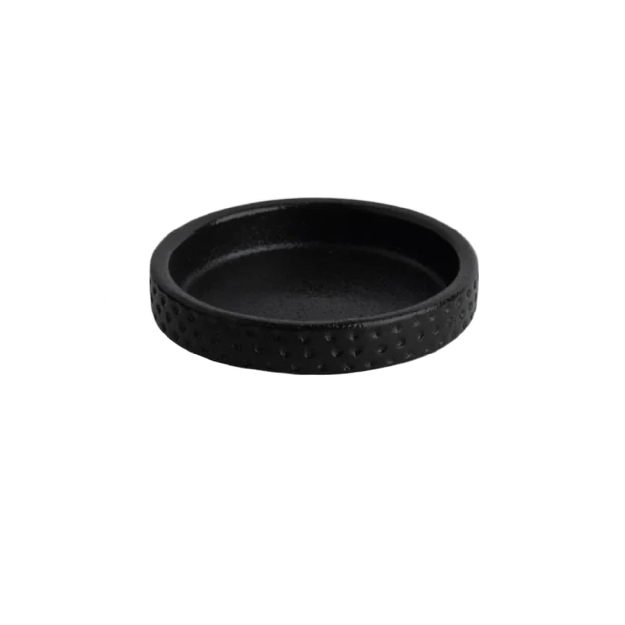 Kubeczek na sos, 3 szt. Ceramiczne naczynie na ocet,5 cala Naczynia do maczania Talerz przekąski domowe(Black)
